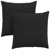Vidaxl sofa kussens 2 pcs zwart 60 x 60 cm stof