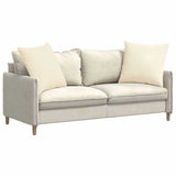Vidaxl sofa kussens 2 stuks crème 60 x 60 cm cordstof