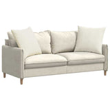 Vidaxl sofa kussens 2 stuks crème 80 x 80 cm cordstof