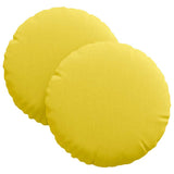 Vidaxl zitkussens 2 pcs lichtgeel ø30 x 13 cm stof