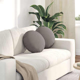 Vidaxl zitkussens 2 pcs taupe ø40 x 13 cm stof