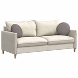 Vidaxl zitkussens 2 pcs taupe ø40 x 13 cm stof