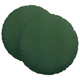 Vidaxl zitkussens 2 pcs donkergroen ø 60 cm katoen stof