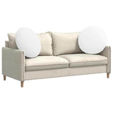 Vidaxl zitkussens 2 pcs wit ø80 x 29 cm stof