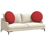 Vidaxl zitkussens 2 pcs rood ø80 x 29 cm stof