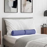 Vidaxl bolster kussens 2 stuks jeans blauw ø 15 x 40 cm stof