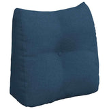 Vidaxl rugkussen blauw 45 x 24 x 50 cm stof