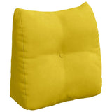 Vidaxl rugkussen geel 45 x 24 x 50 cm fluweel