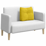 Vidaxl rugkussen geel 60 x 24 x 50 cm fluweel