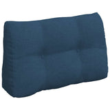 Vidaxl rugkussen blauw 80 x 24 x 50 cm stof