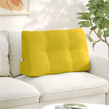 Vidaxl rugkussen geel 80 x 24 x 50 cm fluweel
