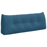 Vidaxl rugkussen blauw 120 x 24 x 50 cm fluweel