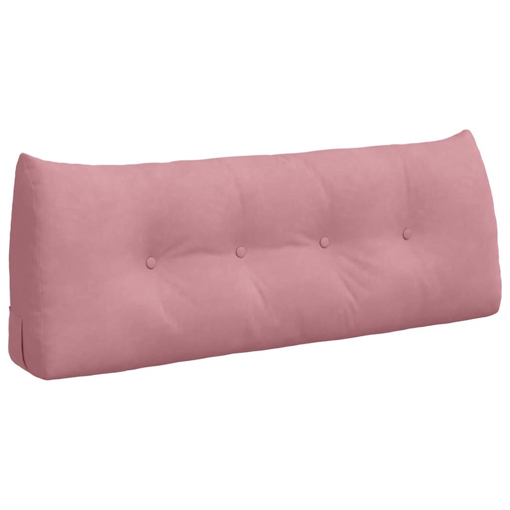 Vidaxl rugkussen roze 120 x 24 x 50 cm fluweel