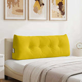 Vidaxl rugkussen geel 120 x 24 x 50 cm fluweel