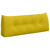 Vidaxl rugkussen geel 120 x 24 x 50 cm fluweel