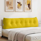 Vidaxl rugkussen geel 180 x 24 x 50 cm fluweel