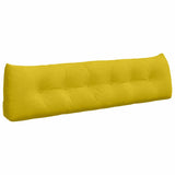 Vidaxl rugkussen geel 180 x 24 x 50 cm fluweel