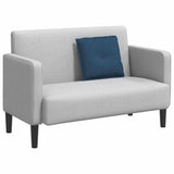 Vidaxl rugkussen blauw 50 x 19 x 45 cm stof