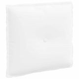 Vidaxl rugkussen wit 50 x 19 x 45 cm stof