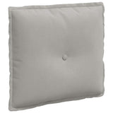 Vidaxl rugkussen lichtgrijs 50 x 45 cm microvezel stof