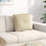 Vidaxl rugkussen crème 50 x 45 cm microvezel stof