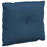 Vidaxl rugkussen blauw 60 x 19 x 50 cm stof