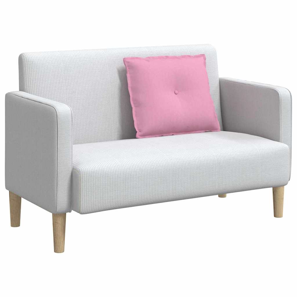 Vidaxl rugkussen roze 60 x 19 x 50 cm stof
