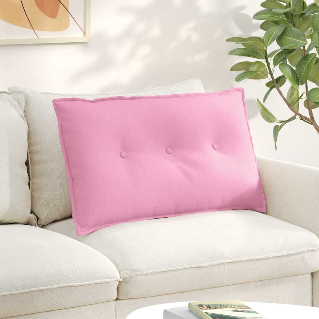 Vidaxl rugkussen roze 80 x 19 x 50 cm stof