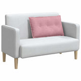 Vidaxl rugkussen roze 80 x 50 cm cordstof