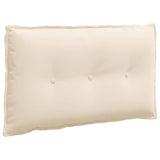 Vidaxl rugkussen beige 80 x 50 cm microvezel stof