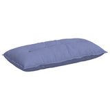Vidaxl rugkussen jeans blauw 100 x 19 x 50 cm stof