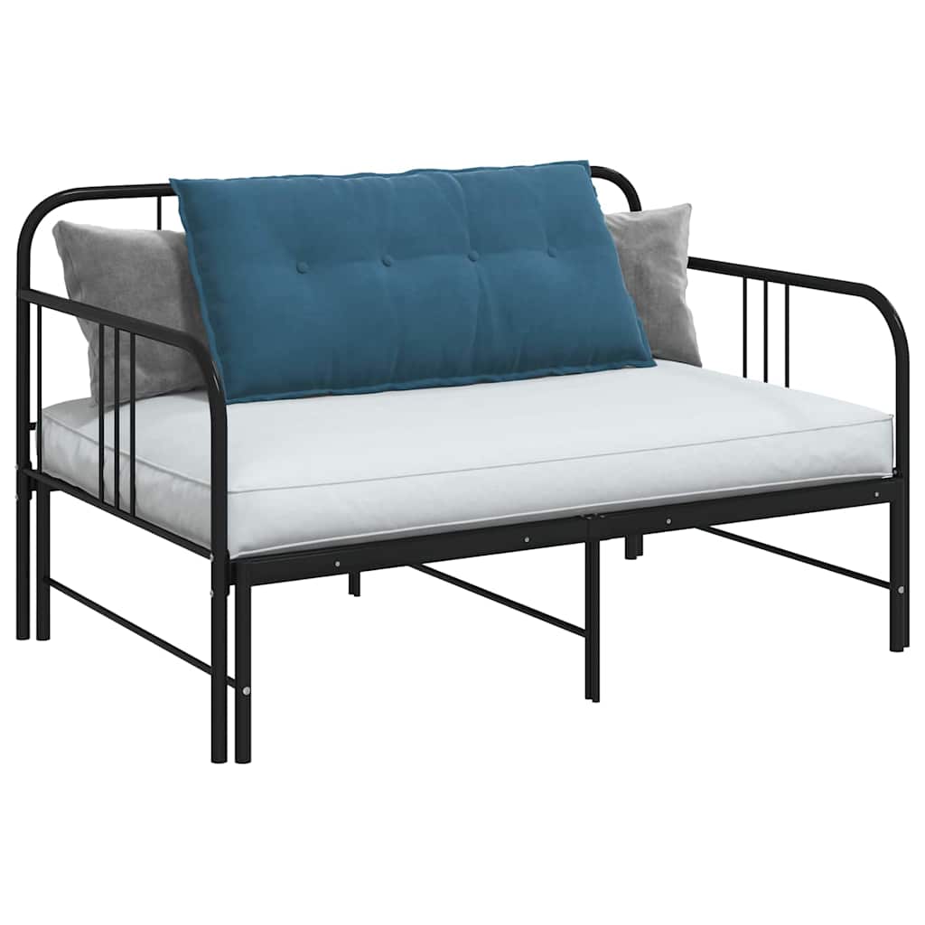 Vidaxl rugkussen blauw 100 x 50 cm cordstof