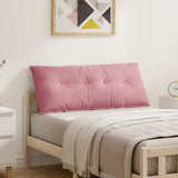 Vidaxl rugkussen roze 120 x 50 cm cordstof