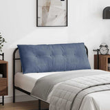 Vidaxl rugkussen blauw 120 x 50 cm cordstof