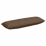 Vidaxl rugkussen bruin 140 x 19 x 50 cm stof