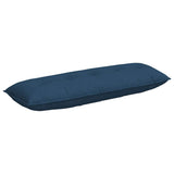 Vidaxl rugkussen blauw 140 x 19 x 50 cm stof