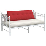 Vidaxl rugkussen rood 140 x 19 x 50 cm stof