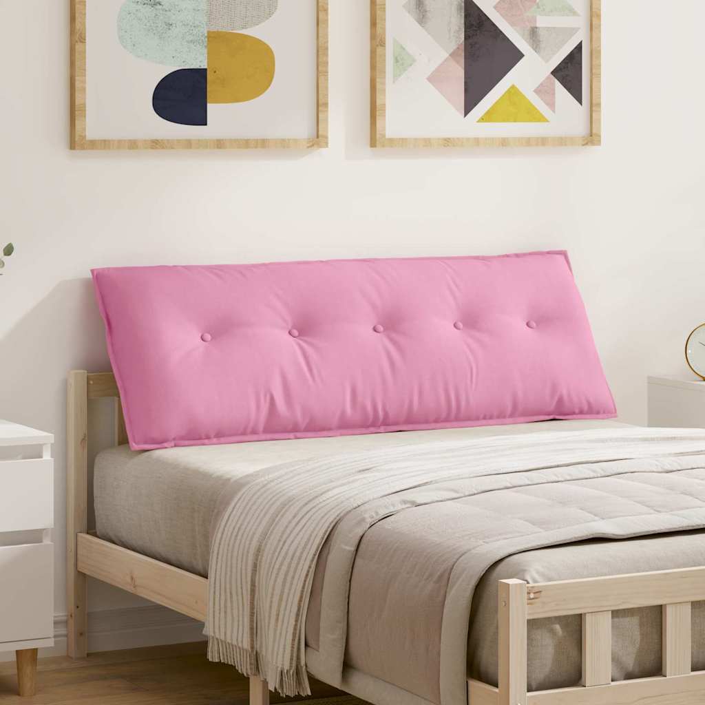Vidaxl rugkussen roze 140 x 19 x 50 cm stof