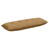Vidaxl rugkussen bruin 140 x 50 cm cordstof