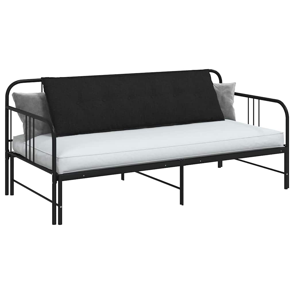 Vidaxl rugkussen zwart 160 x 19 x 50 cm stof