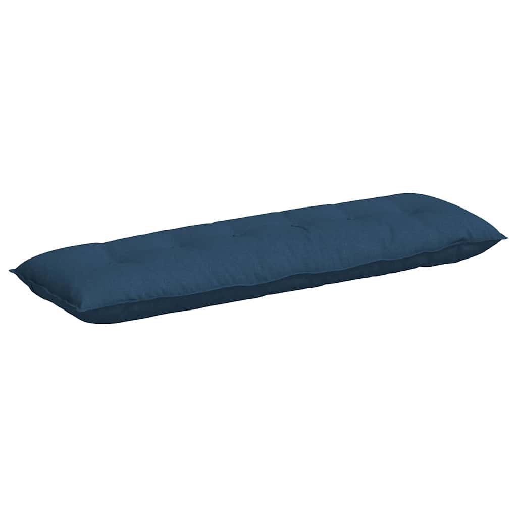 Vidaxl rugkussen blauw 160 x 19 x 50 cm stof
