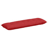 Vidaxl rugkussen rood 160 x 19 x 50 cm stof