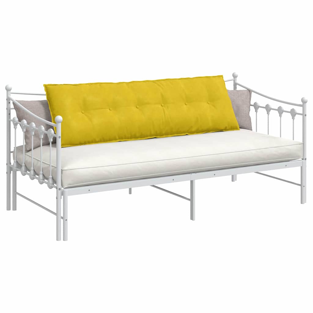Vidaxl rugkussen geel 160 x 50 cm cordstof