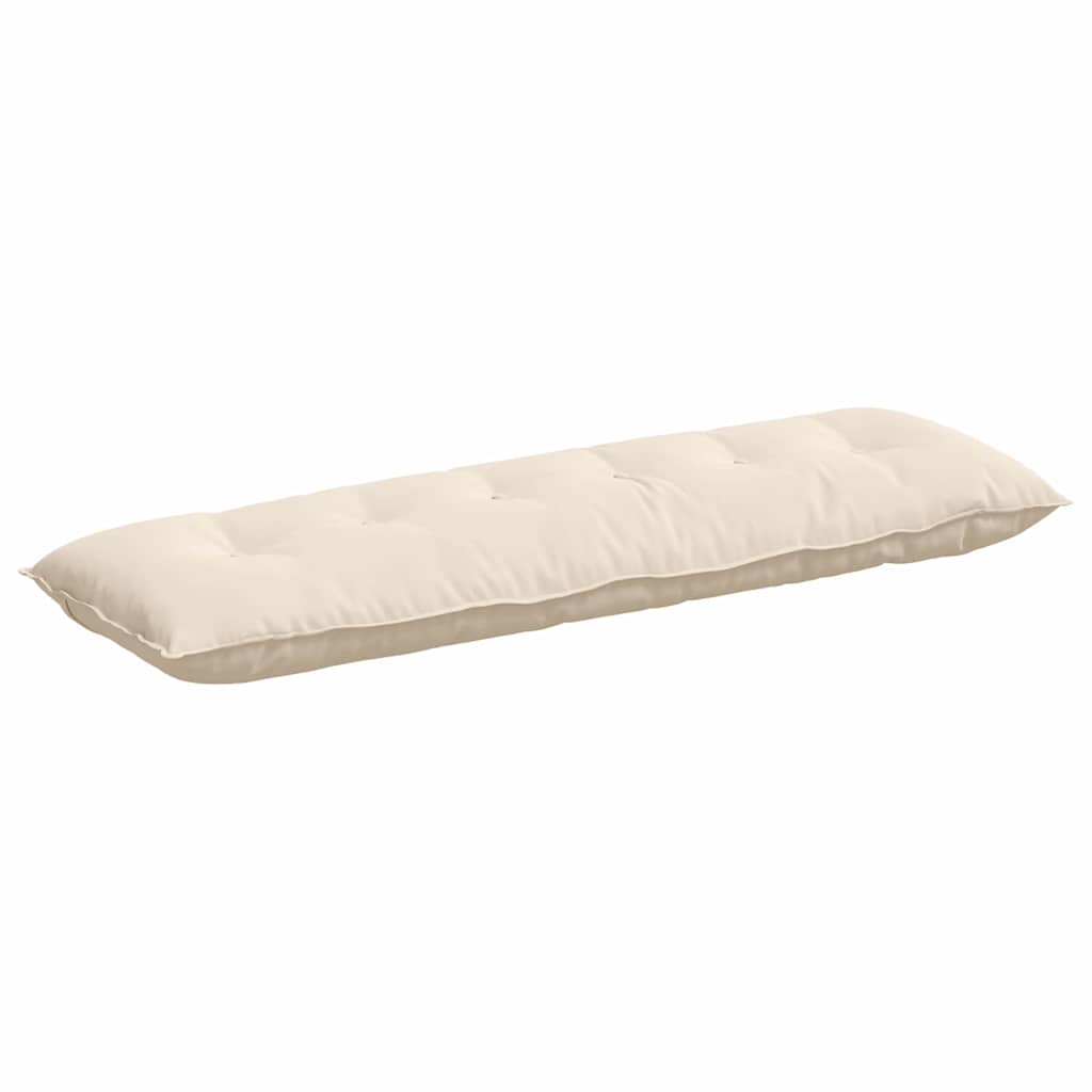Vidaxl rugkussen beige 160 x 50 cm microvezel stof