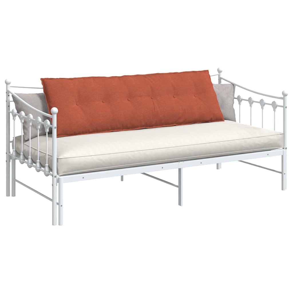 Vidaxl rugkussen rood-oranje 160 x 50 cm cordstof