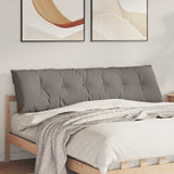 Vidaxl rugkussen taupe 180 x 19 x 50 cm stof