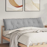 Vidaxl rugkussen wolkengrijs 180 x 19 x 50 cm stof