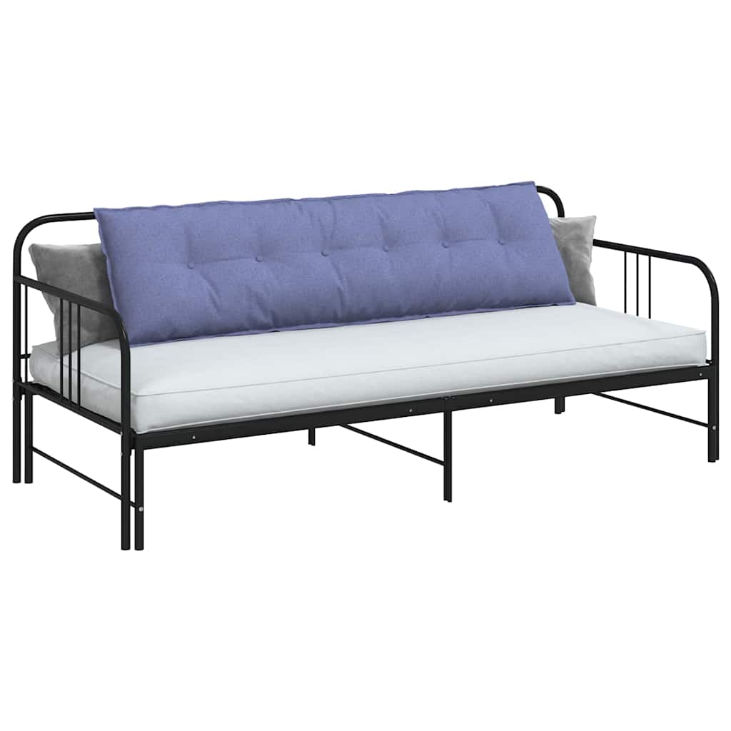 Vidaxl rugkussen jeans blauw 180 x 19 x 50 cm stof