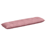Vidaxl rugkussen roze 180 x 50 cm cordstof
