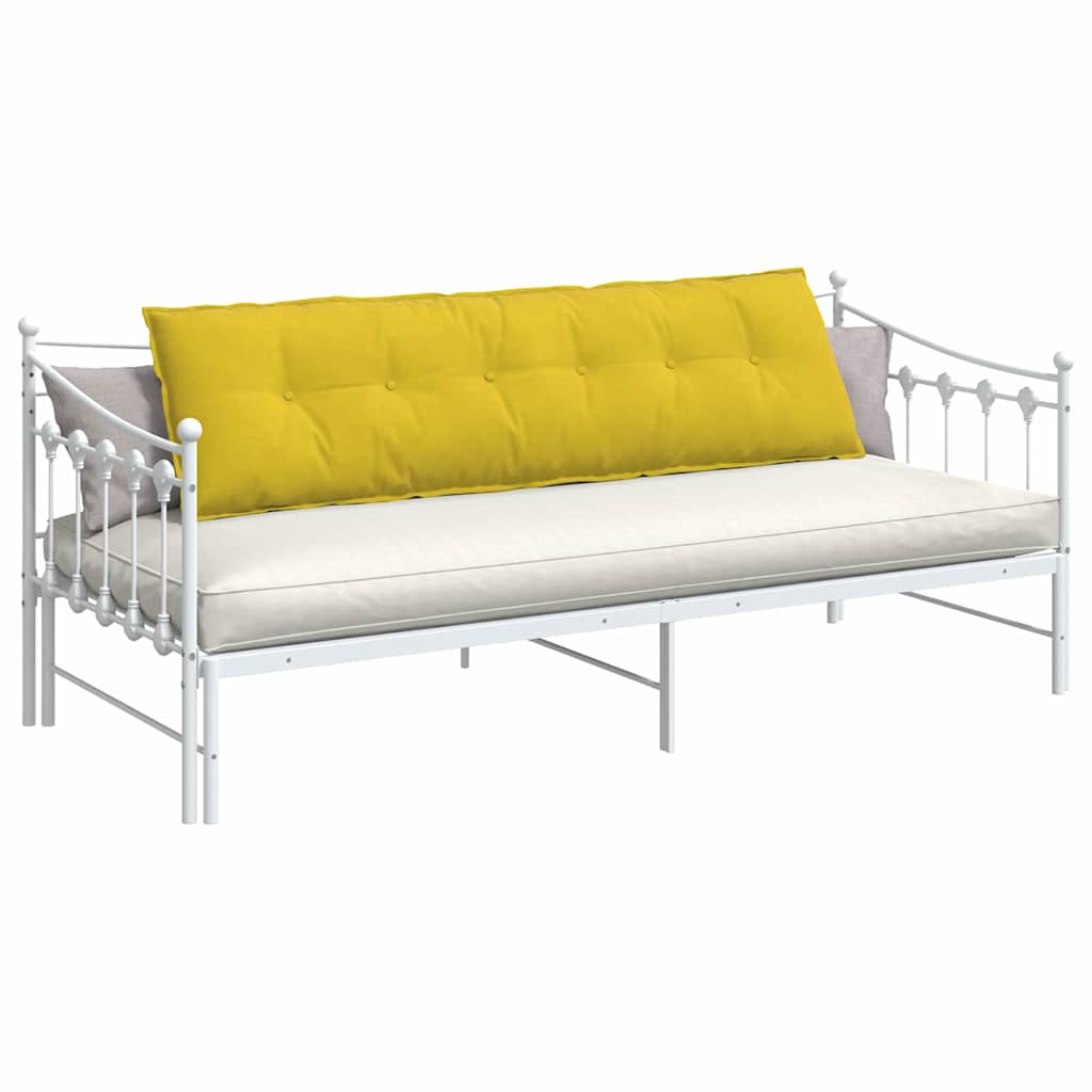 Vidaxl rugkussen geel 180 x 50 cm cordstof